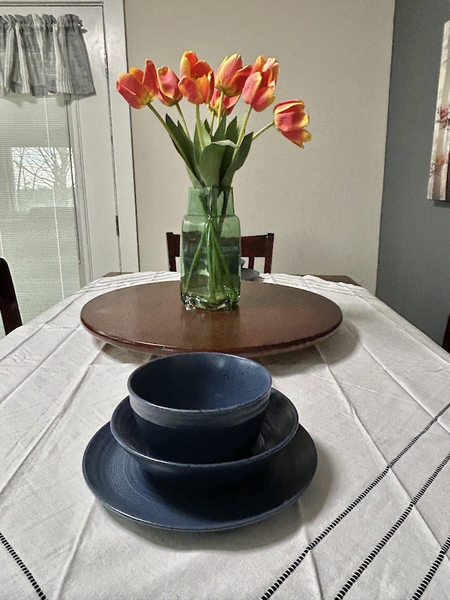 view of dining space