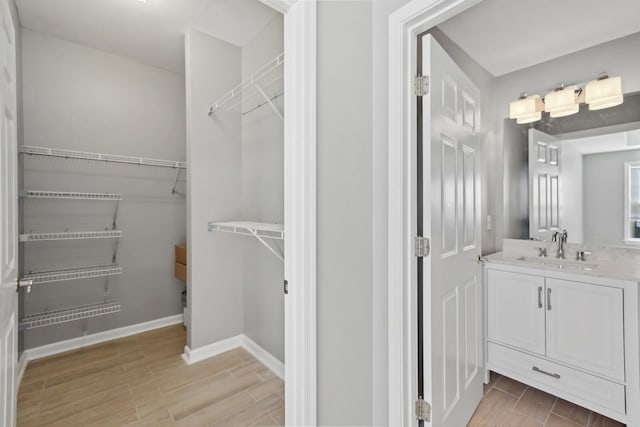 bathroom with vanity