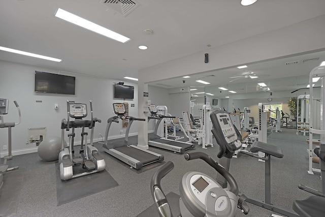 view of exercise room