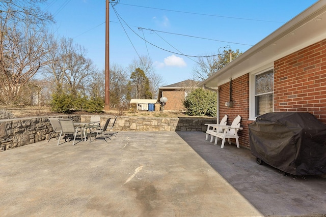 view of patio / terrace featuring area for grilling