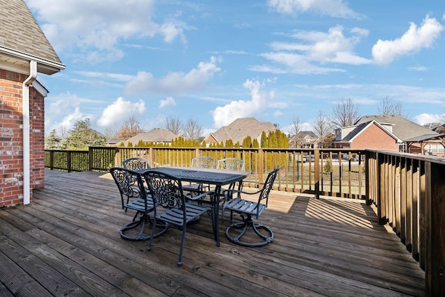 view of wooden terrace