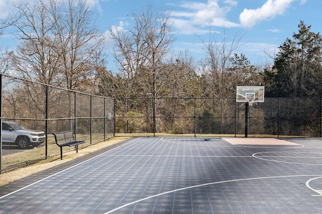 view of sport court