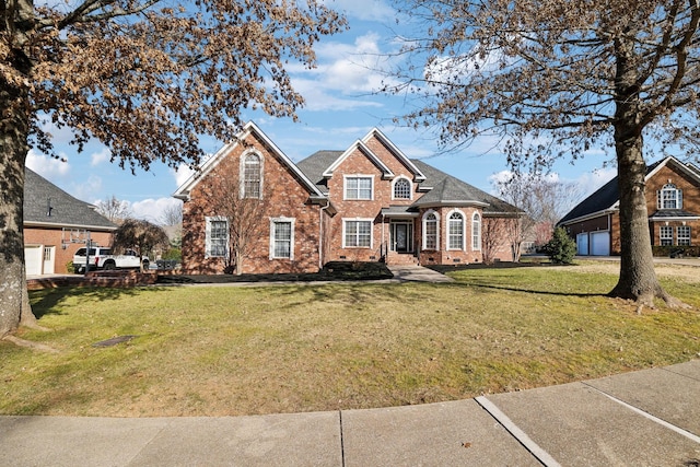 view of front of property with a front yard