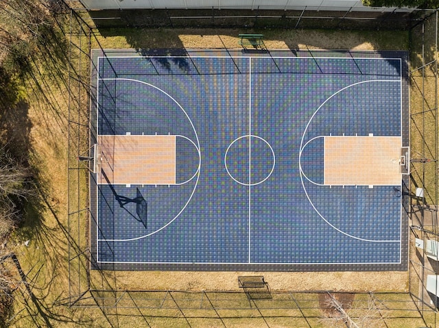 view of basketball court