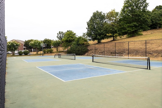 view of sport court