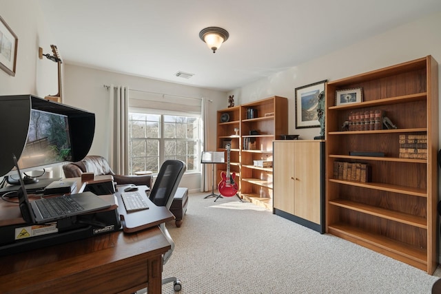 office area featuring carpet floors