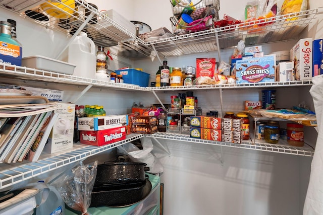 view of pantry