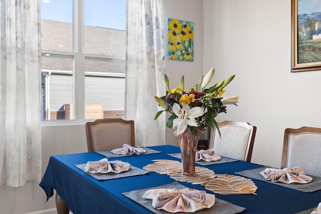 view of dining area