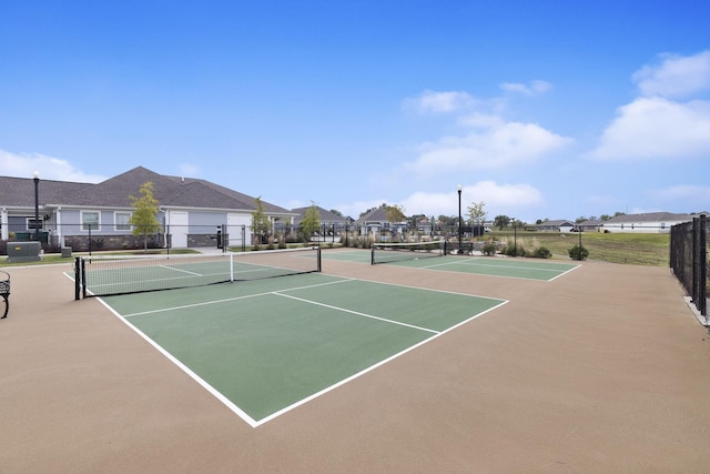 view of tennis court