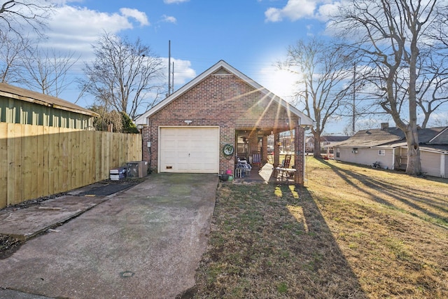 exterior space with a lawn