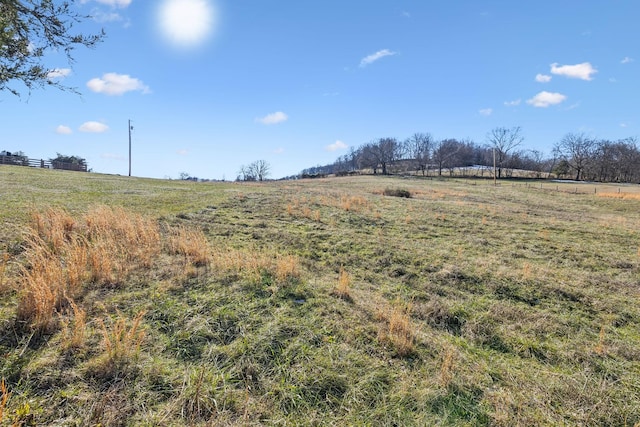 view of landscape featuring a rural view