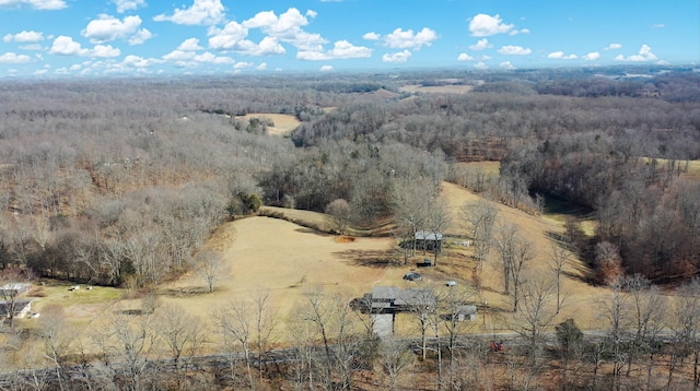 bird's eye view with a rural view