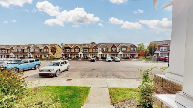 view of parking / parking lot