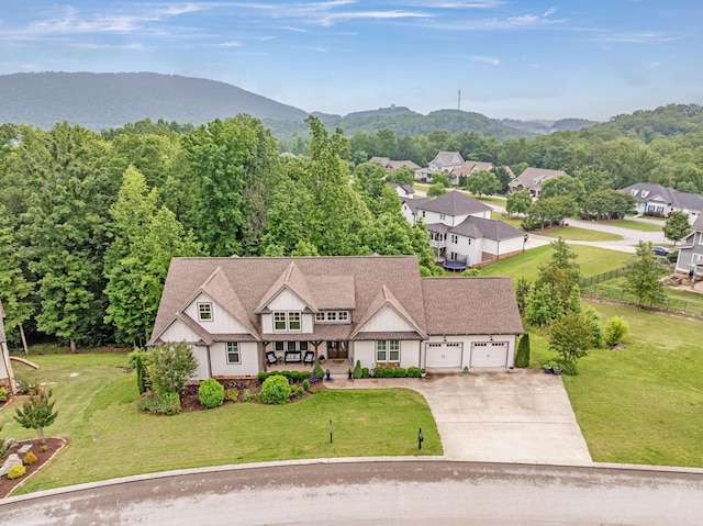 517 Kestrel Ln, Chattanooga, TN 37419 - aerial view of property and surrounding area featuring mountains