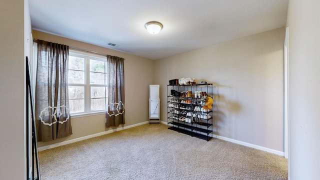 view of carpeted empty room