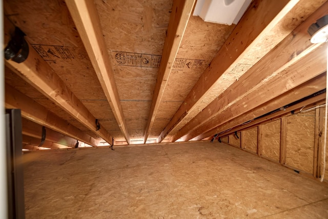 view of attic