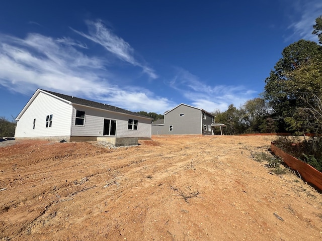 view of back of property