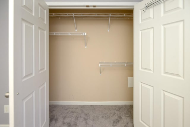 view of closet