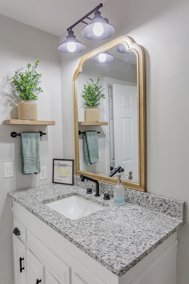 bathroom featuring vanity