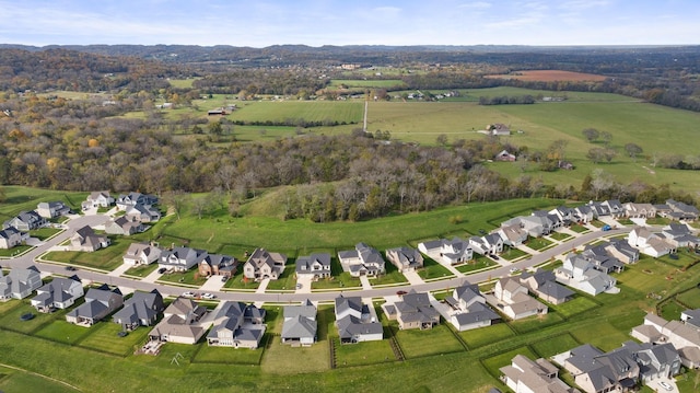 bird's eye view with a residential view