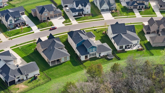 bird's eye view featuring a residential view