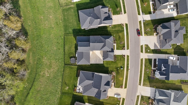 birds eye view of property featuring a residential view