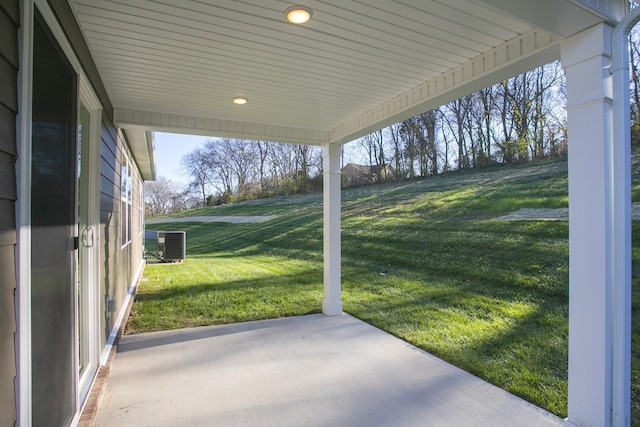 view of patio / terrace with cooling unit