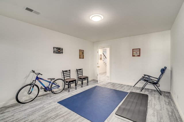 interior space featuring hardwood / wood-style flooring