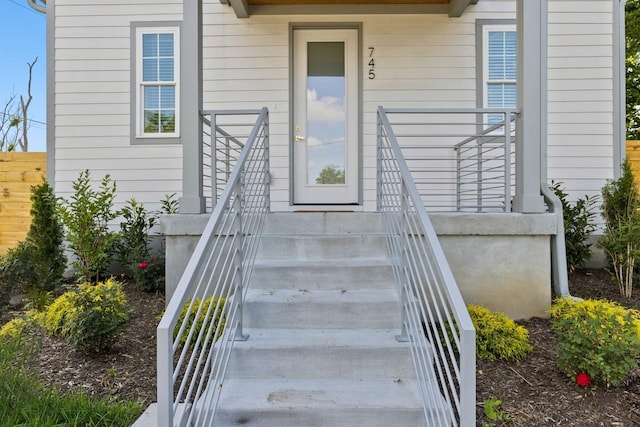 view of entrance to property