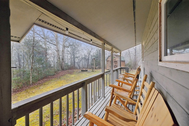 view of balcony