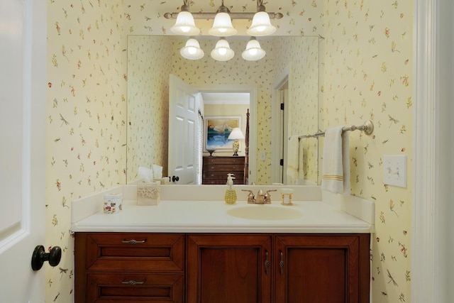 bathroom with vanity