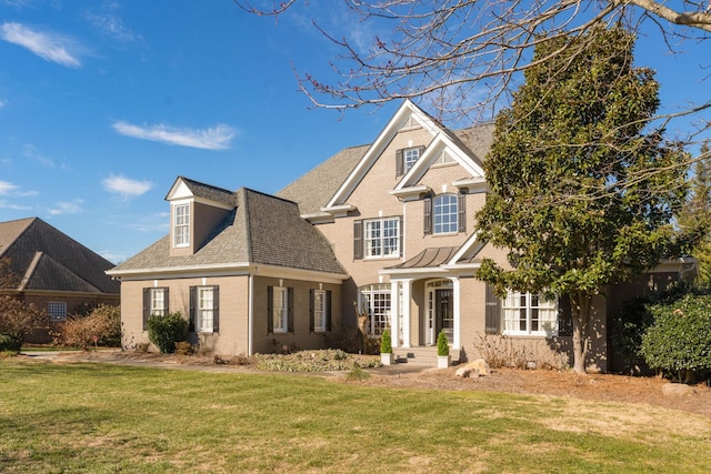 view of front of house with a front yard