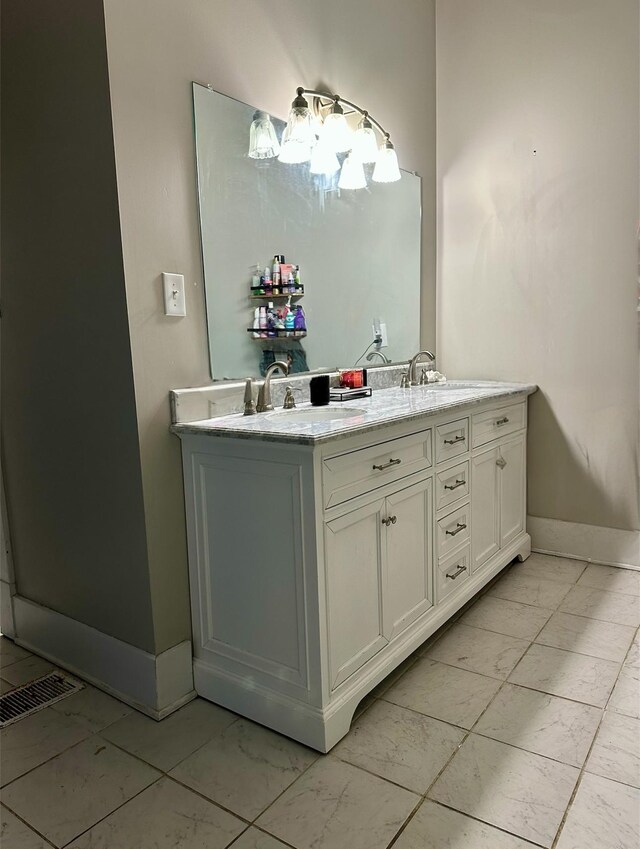 bathroom featuring vanity