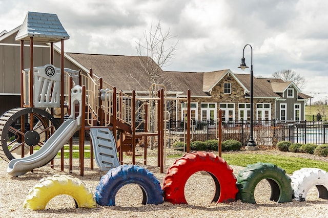 view of jungle gym