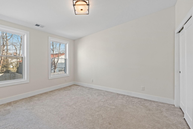 view of carpeted empty room