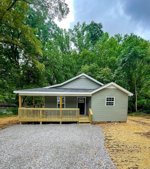 view of front of house with a porch