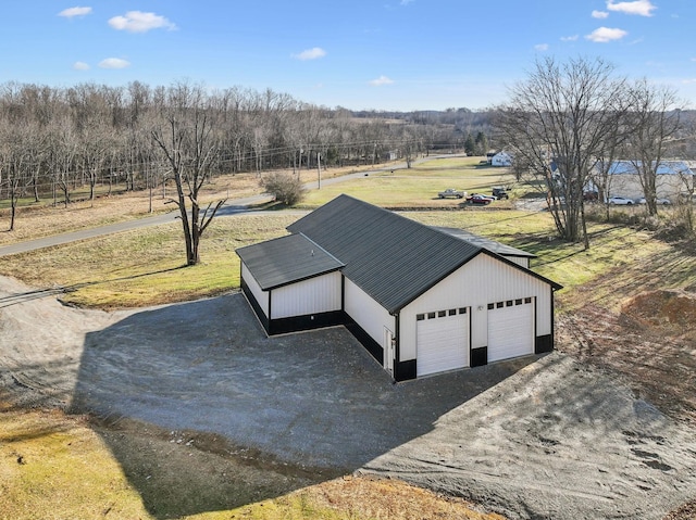 exterior space featuring a rural view