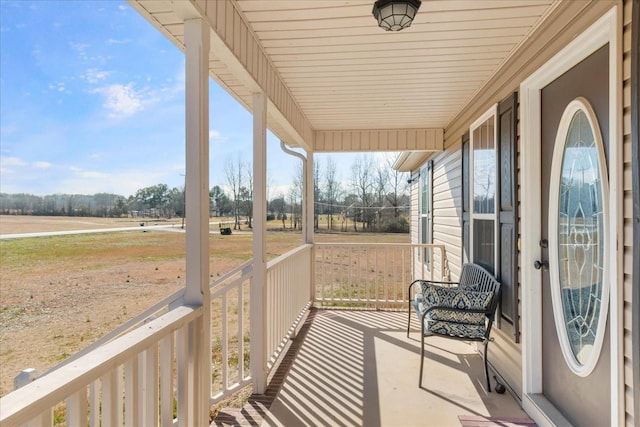 balcony with a porch