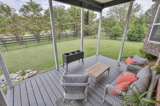 view of sunroom / solarium