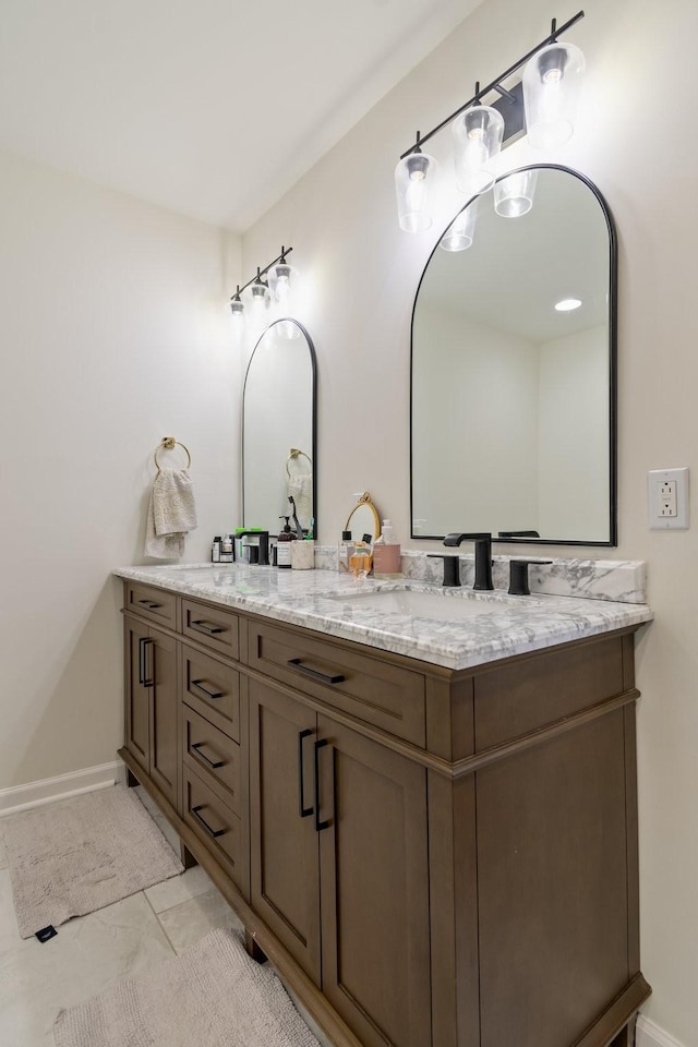 bathroom with vanity