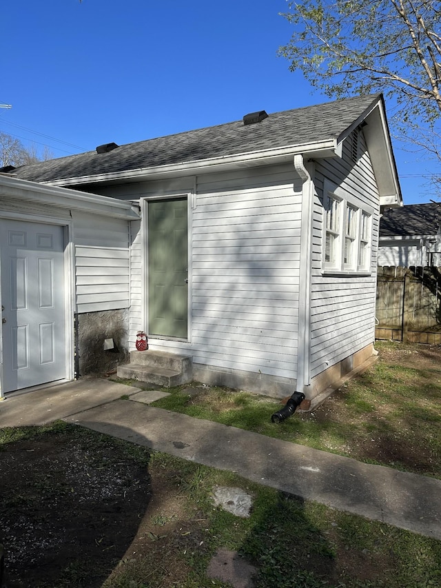 view of home's exterior