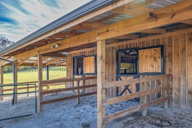 view of stable