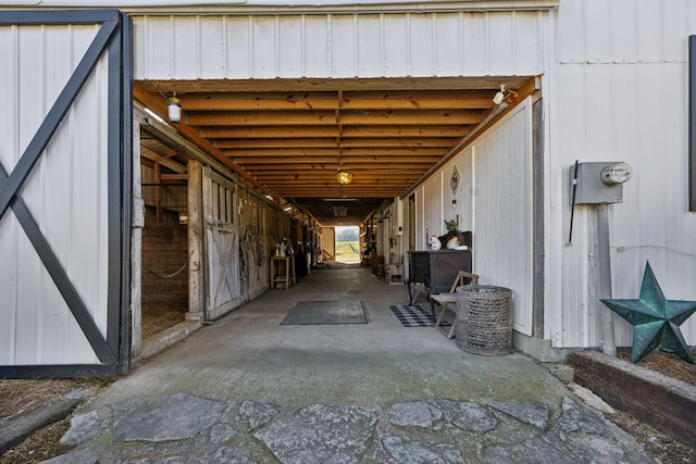 view of stable