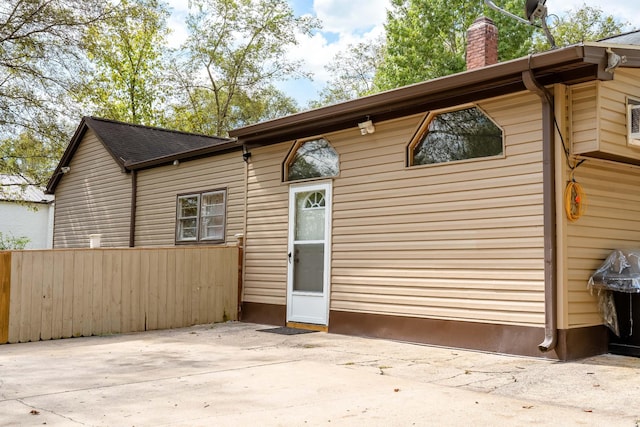 rear view of house featuring a patio area