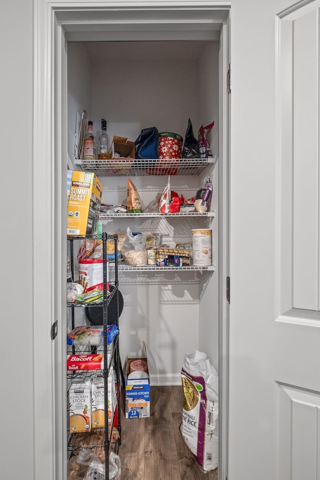 view of pantry