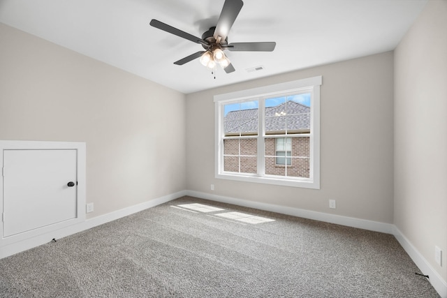 220 Birnam Wood Trce, Clarksville, TN 37043 - unfurnished room with carpet, baseboards, and a ceiling fan