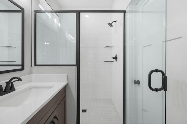 220 Birnam Wood Trce, Clarksville, TN 37043 - bathroom featuring a stall shower and vanity