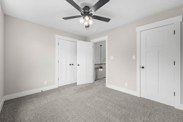 220 Birnam Wood Trce, Clarksville, TN 37043 - unfurnished bedroom featuring baseboards, carpet floors, a closet, and ceiling fan