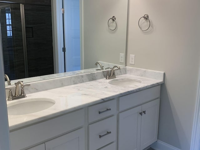 bathroom with vanity