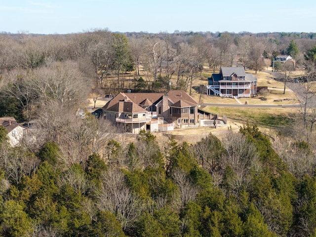 drone / aerial view featuring a rural view